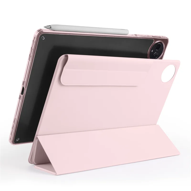For Huawei MatePad Pro 12.2 (2025) / 12.2 (2024) Case Folding Stand Magnetic Leather Tablet Cover - Pink