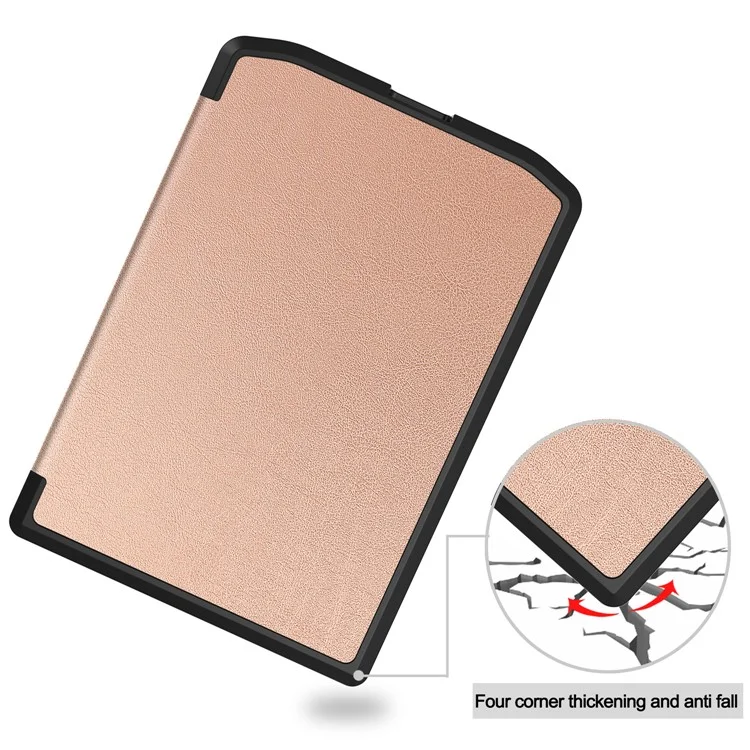 PU Leather + TPU Case For PocketBook Verse Lite  /  Verse Pro PB634  /  Verse PB629 E-Reader Cover Auto Wake  /  Sleep - Rose Gold