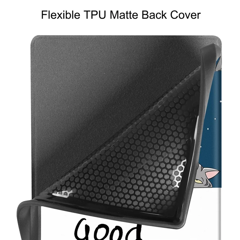 E-Reader Case For PocketBook Verse Lite  /  Verse Pro PB634  /  Verse PB629 Pattern Print TPU + PU Cover - Cat