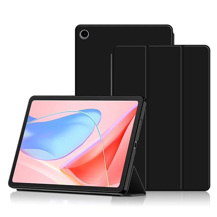 Para Lenovo Tab 10.1 (2025) TB311XU2 / Funda Zhaoyang K10C de piel sintética TPU con soporte plegable de tres posiciones