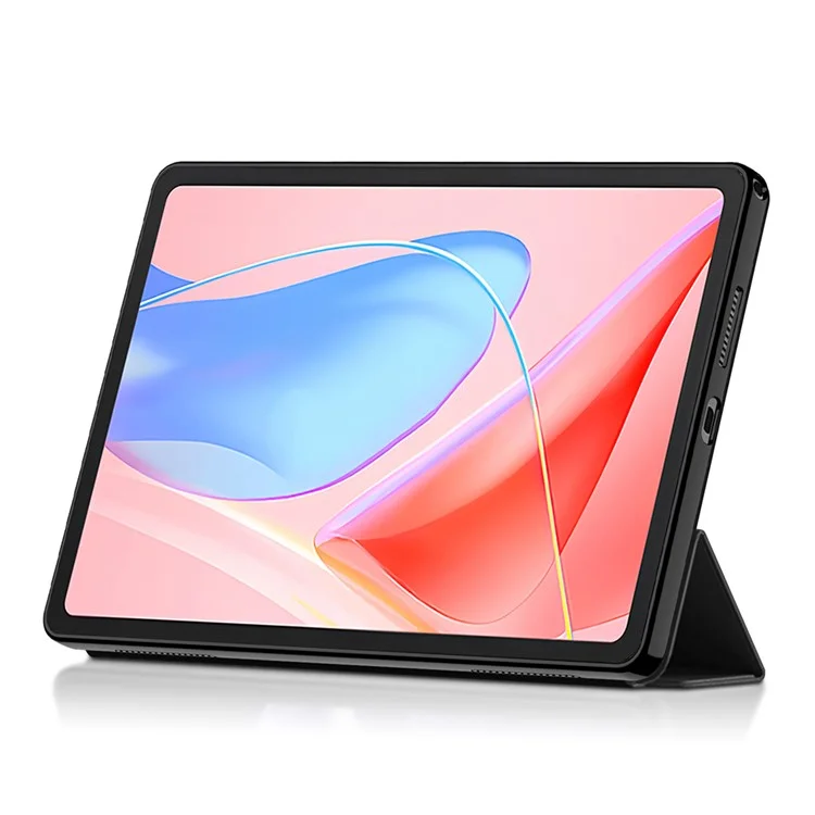 Para Lenovo Tab 10.1 (2025) TB311XU2 / Funda Zhaoyang K10C de piel sintética TPU con soporte plegable de tres posiciones