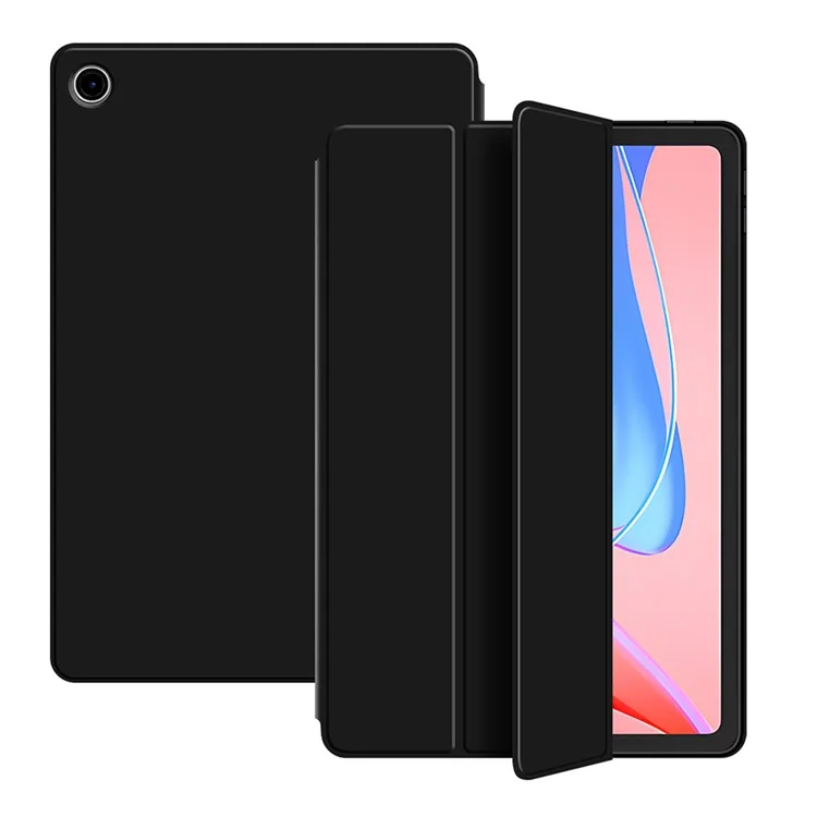 Para Lenovo Tab 10.1 (2025) TB311XU2 / Funda Zhaoyang K10C de piel sintética TPU con soporte plegable de tres posiciones