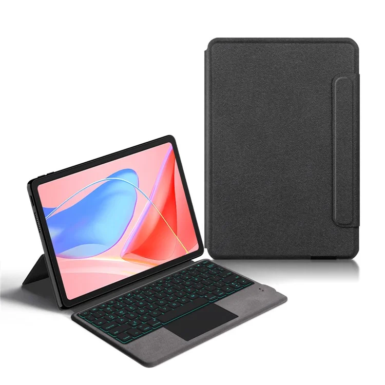 For Lenovo Tab 10.1 (2025) TB311XU2  /  Zhaoyang K10C Leather Case + Touchpad Bluetooth-Compatible Keyboard with Backlit