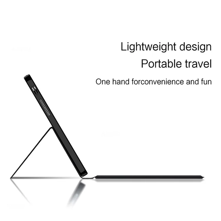 For Lenovo Tab 10.1 (2025) TB311XU2  /  Zhaoyang K10C Leather Case + Touchpad Bluetooth-Compatible Keyboard with Backlit