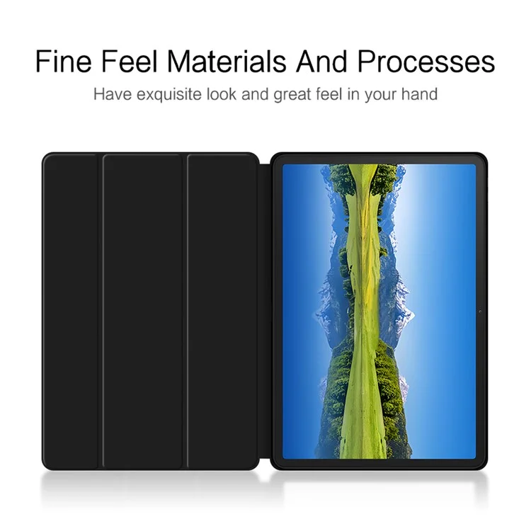 Funda para Huawei Qingyun C5 (3ª Generación) de Cuero Sintético TPU con Soporte Tríptico - Negro