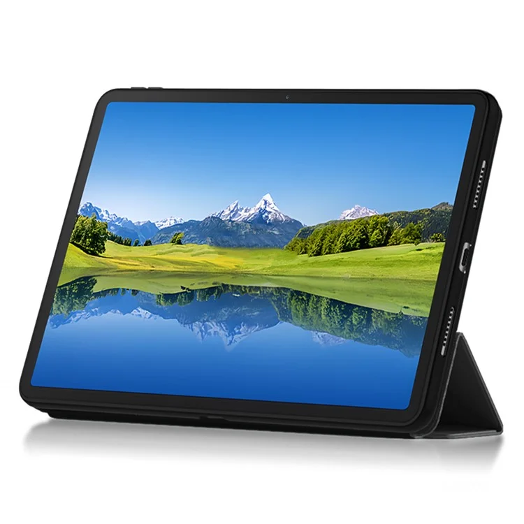Funda para Huawei Qingyun C5 (3ª Generación) de Cuero Sintético TPU con Soporte Tríptico - Negro