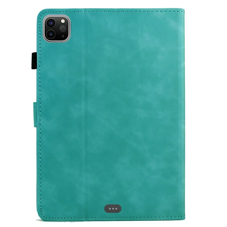Étui en cuir pour iPad Air 11 (2025) / (2024) / Air (2022) / (2020) / Pro 11 (2022) / (2021) / (2020) / (2018) Housse de tablette Mandala avec emplacements pour cartes - Bleu bébé