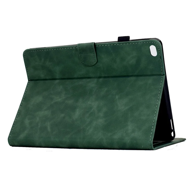 Leather Case For iPad mini (2019) 7.9 inch / mini 4 / mini 3 / mini 2 / Mini Mandala Imprinted Tablet Cover with Card Slots - Green