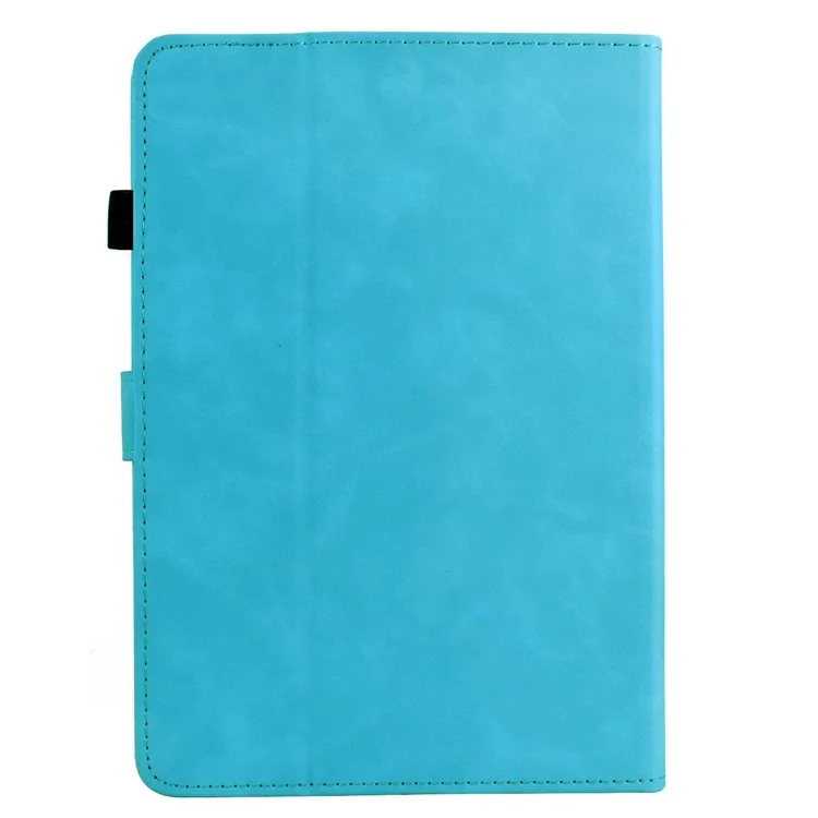 Étui pour Amazon Kindle Paperwhite 6 (2024) Motif Mandala en Cuir avec Emplacements pour Cartes - Bleu Ciel
