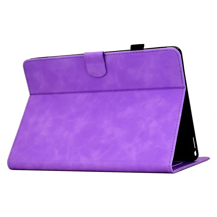 For Amazon Kindle Paperwhite 6 (2024) Case Mandala Imprinted Leather Tablet Cover with Card Slots - Light Purple