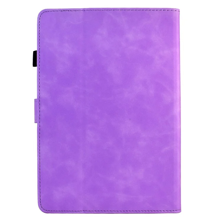 For Amazon Kindle Paperwhite 6 (2024) Case Mandala Imprinted Leather Tablet Cover with Card Slots - Light Purple
