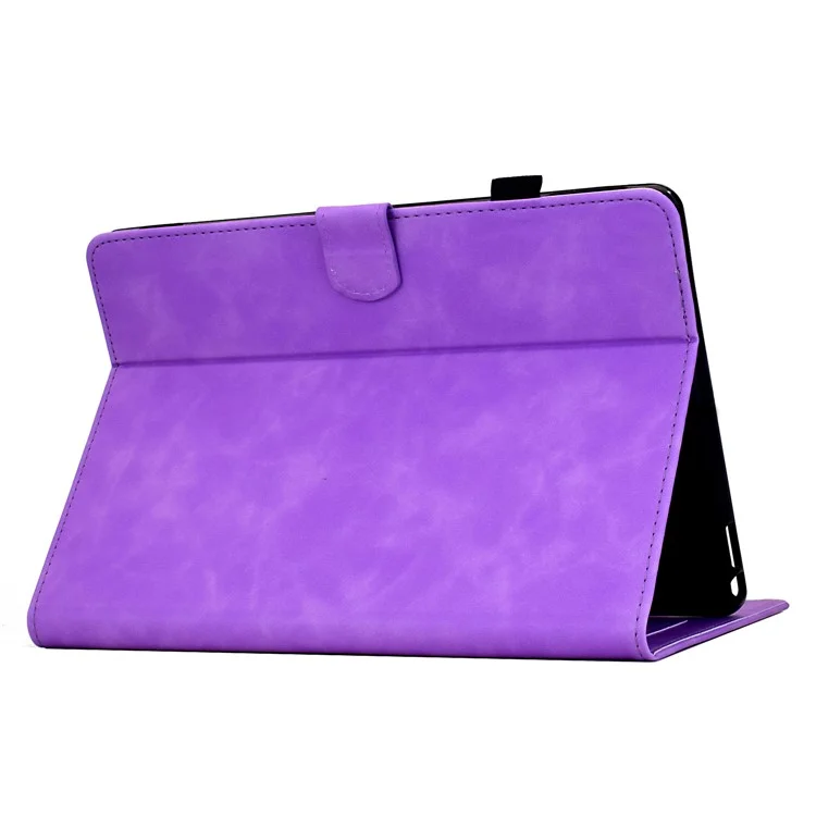 Leather Case For Amazon Kindle Paperwhite 4 (2018) / 3 (2015) / 2 (2015) / Paperwhite (2015) Mandala Imprinted Tablet Cover with Card Slots - Light Purple