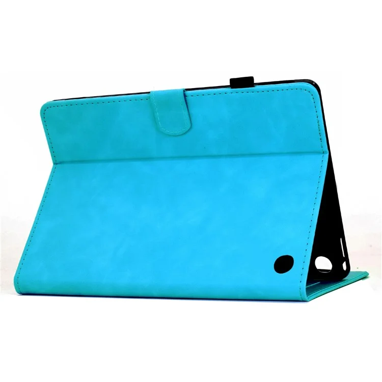 Étui pour Amazon Kindle Fire Max 11 2023 avec Motif Mandala Imprimé, Housse en Cuir pour Tablette avec Emplacements pour Cartes - Bleu Ciel