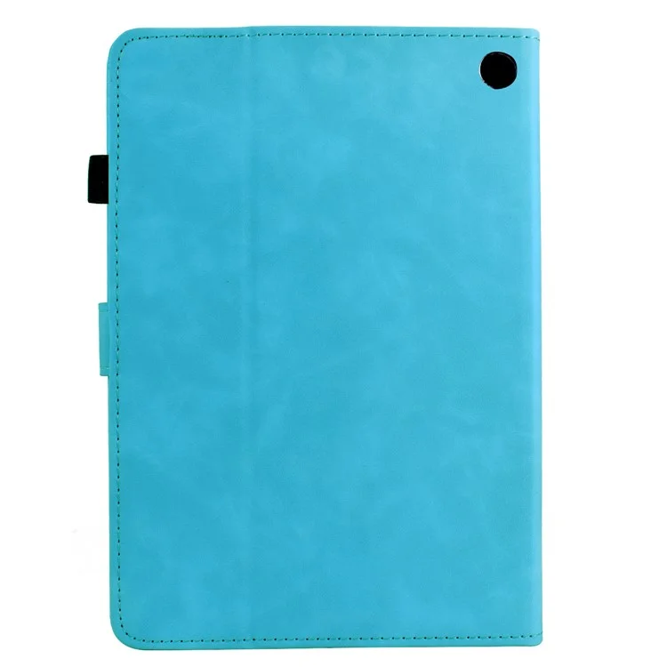 Étui pour Amazon Kindle Fire Max 11 2023 avec Motif Mandala Imprimé, Housse en Cuir pour Tablette avec Emplacements pour Cartes - Bleu Ciel