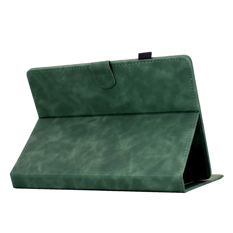 Universal 8 inch Tablet Case Mandala Imprinted Leather Tablet Cover with Card Slots - Green