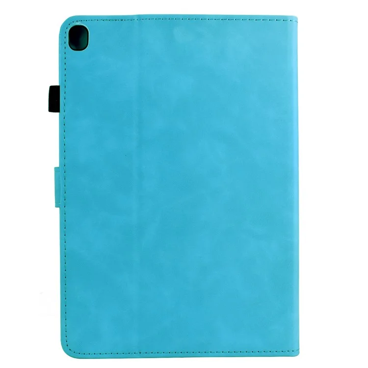Funda para Samsung Galaxy Tab A7 10.4 (2020) T500 / T505 con Diseño Mandala Impreso, Cubierta de Cuero para Tablet con Ranuras para Tarjetas - Azul Cielo