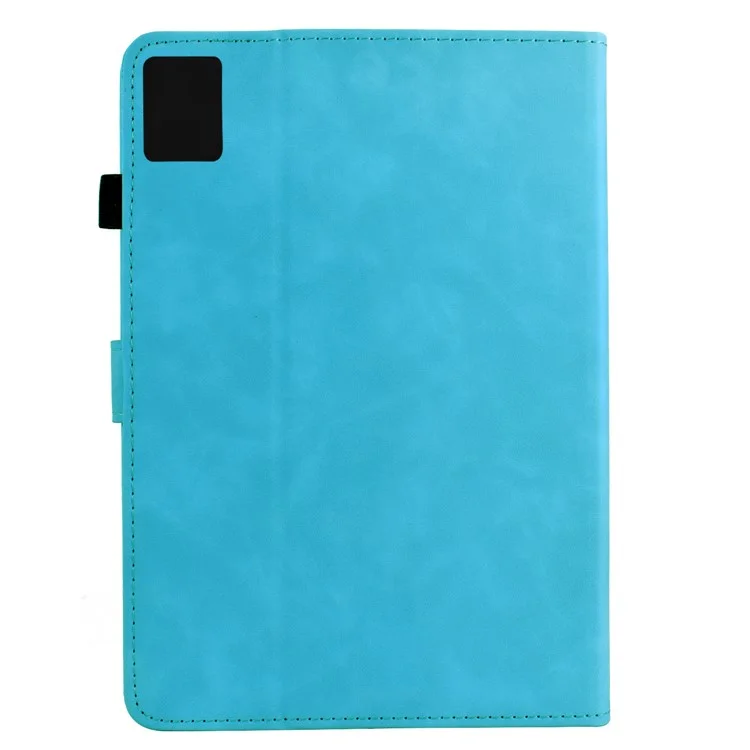 For Lenovo Tab M11 / Xiaoxin Pad 11 2024 Case Mandala Imprinted Leather Tablet Cover with Card Slots - Sky Blue