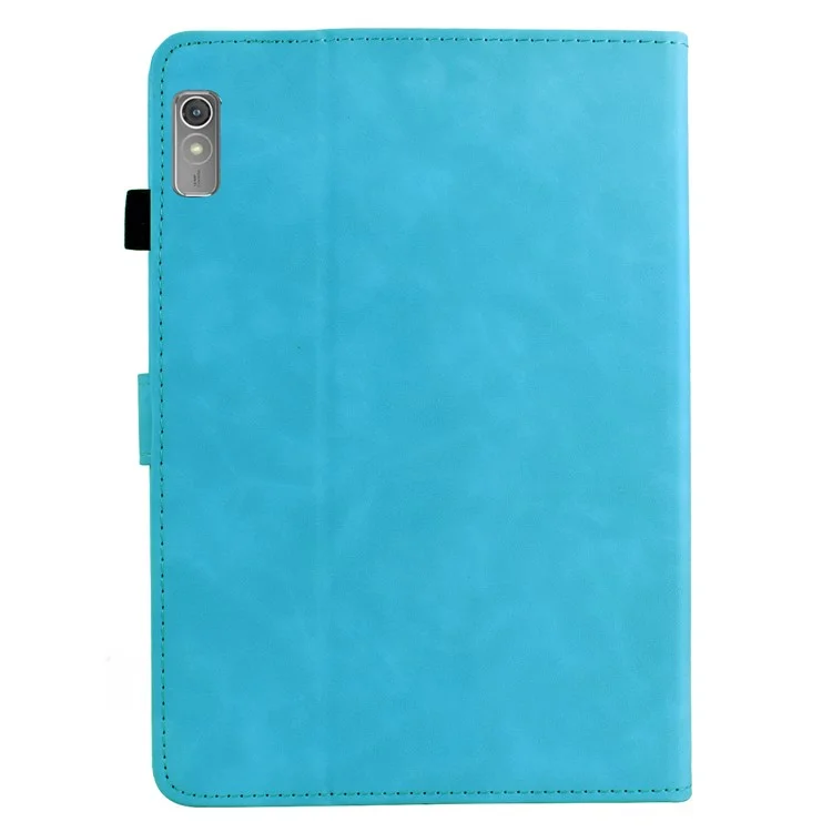 Funda para Lenovo Tab P11 Gen 2 / Xiaoxin Pad Plus (2023) con Mandala Impreso en Cuero con Ranuras para Tarjetas - Azul Cielo