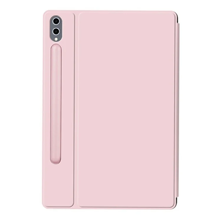 Capa para Samsung Galaxy Tab S8 Ultra Estojo Origami Suporte em Couro PU Capa Magnética para Tablet - Rosa