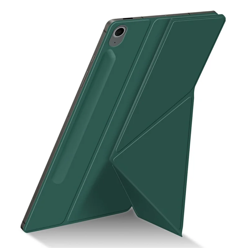 Für Samsung Galaxy Tab S10 FE+ Hülle Origami Ständer PU-Leder Magnetische Tablet-Schutzhülle - Grün