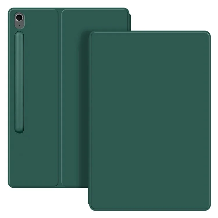 For Samsung Galaxy Tab S10 FE+ Case Stand Magnetic Leather Tablet Cover with Auto Sleep / Wake - Green