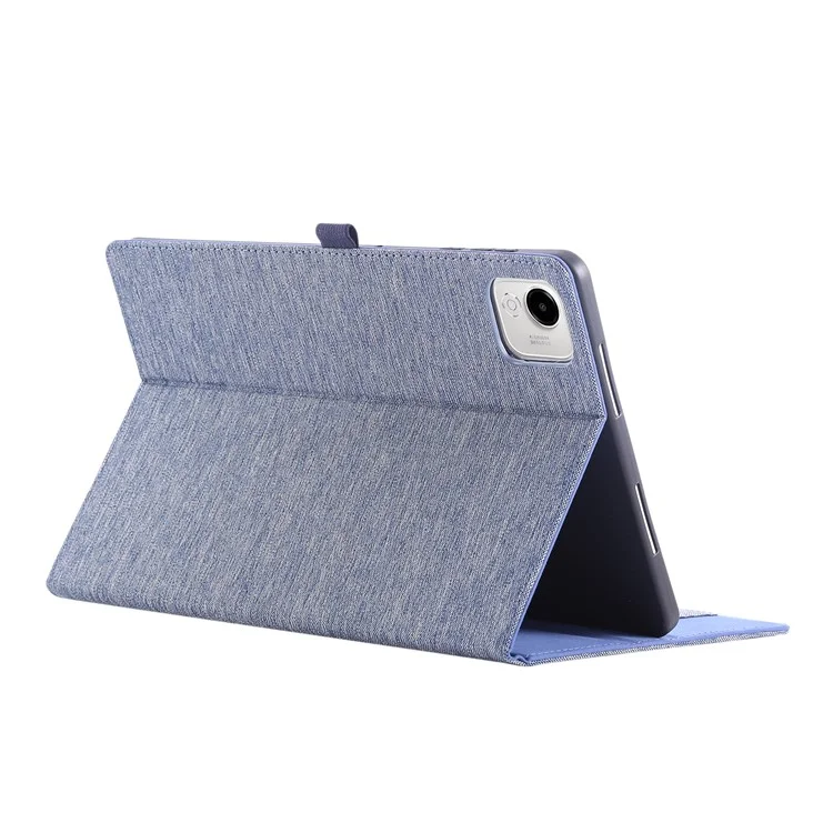For Honor Pad X9a Lederhülle mit Kartenfach, Stoffstruktur und Ständer - Blau