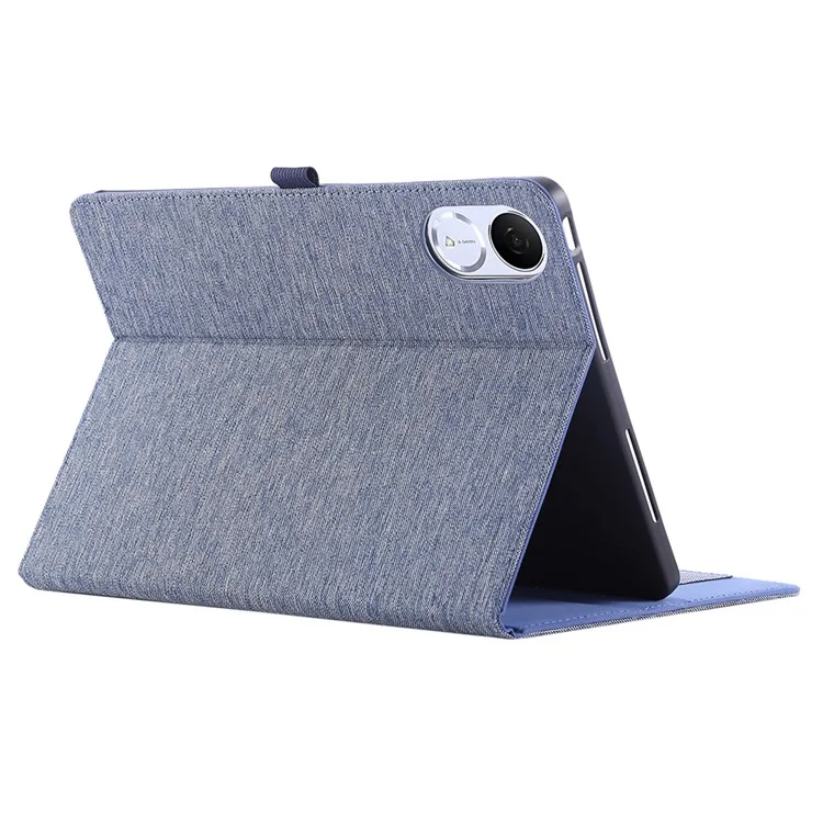 Étui en cuir pour tablette For Honor GT / Pad V9 avec support et porte-cartes - Texture en tissu - Bleu