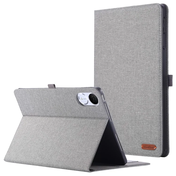 For Honor Tablet GT / Pad V9 Lederhülle mit Kartenhalter Stoff-Textur Tablet-Ständer - Grau