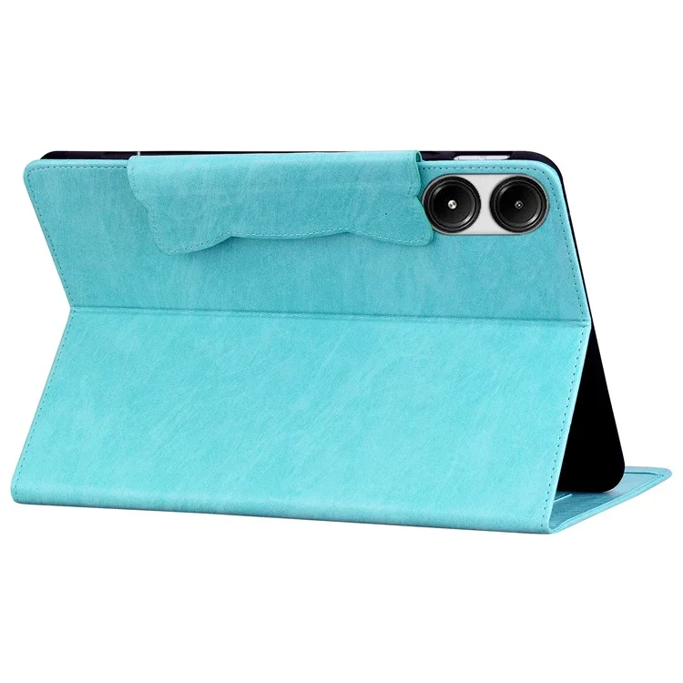 Funda de Cuero con Cierre de Hebilla de Gato para Xiaomi Redmi Pad SE - Azul Bebé