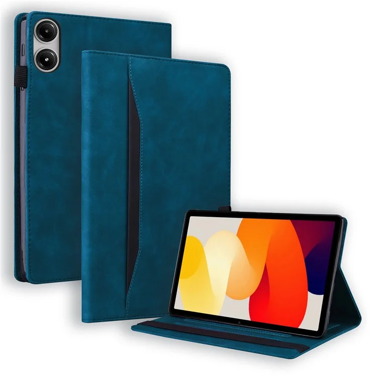 Capa para Xiaomi Redmi Pad SE em Couro PU Protetor Folio com Porta-cartões - Azul