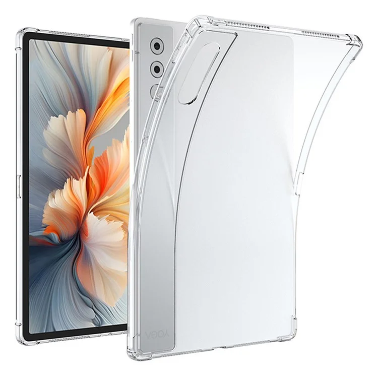 Cover per Lenovo Yoga Tab Plus Custodia Antiurto a Quattro Angoli Trasparente in TPU