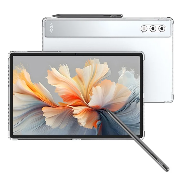 Cover per Lenovo Yoga Tab Plus Custodia Antiurto a Quattro Angoli Trasparente in TPU