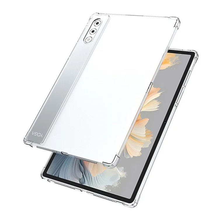 Cover per Lenovo Yoga Tab Plus Custodia Antiurto a Quattro Angoli Trasparente in TPU
