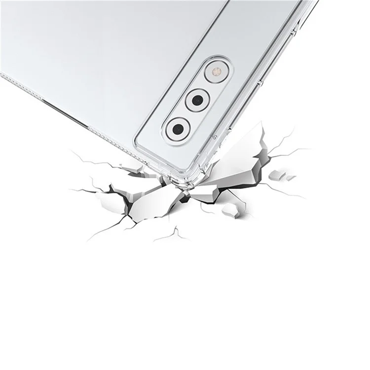 Cover per Lenovo Yoga Tab Plus Custodia Antiurto a Quattro Angoli Trasparente in TPU
