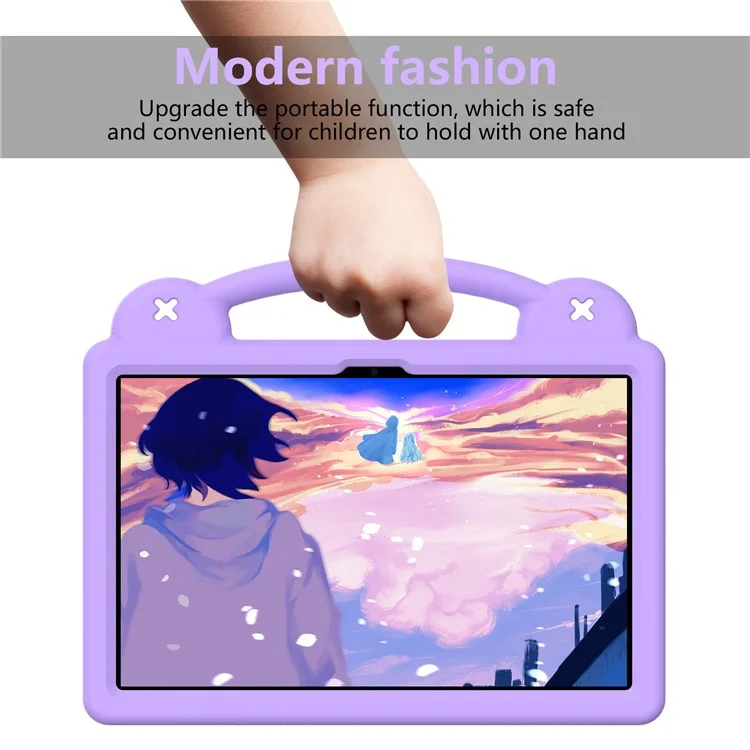 For Honor Pad X9a Hülle für Kinder - EVA Tablet-Schutzhülle in Lila