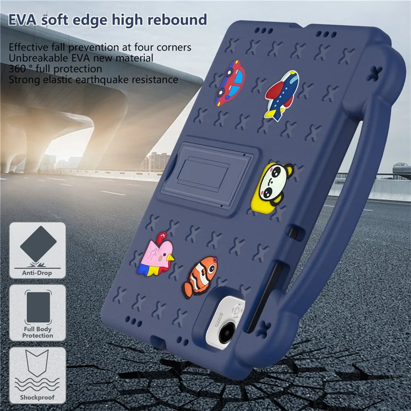 For Honor Pad X9a Case Kids EVA Tablet Cover - Navy Blue