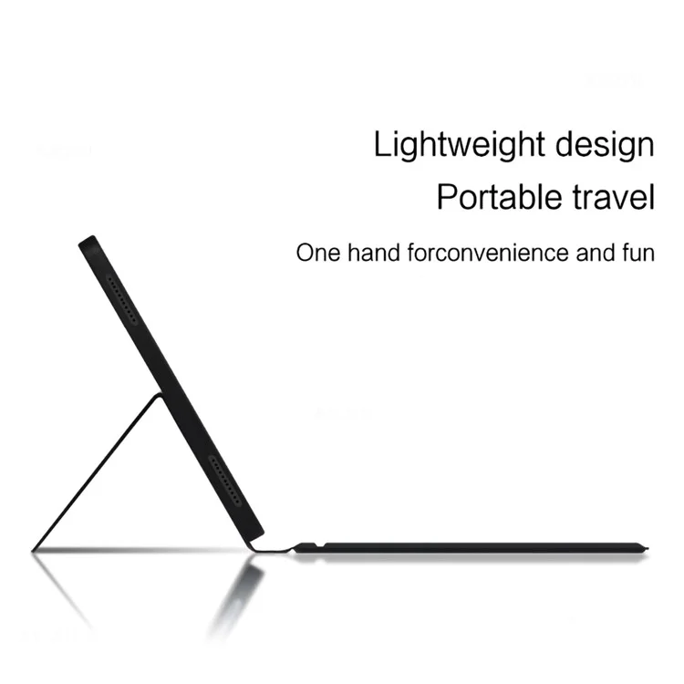 For Samsung Galaxy Tab S10+ Leather Case + Touchpad Bluetooth-Compatible Keyboard with Backlit