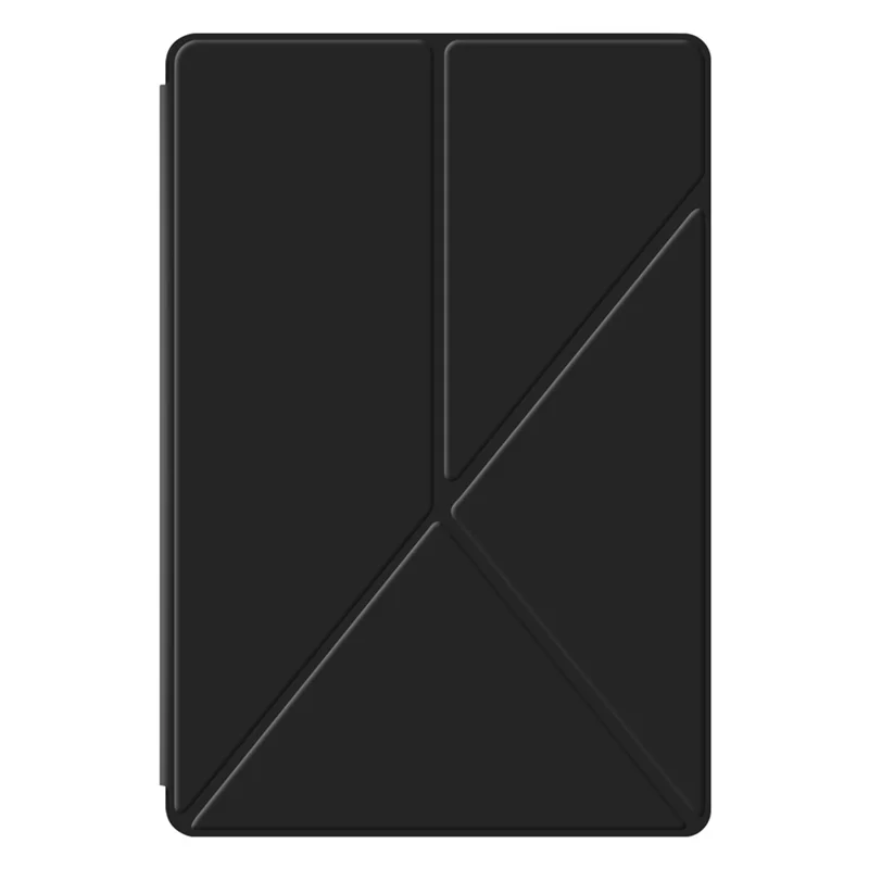 Чехол для Samsung Galaxy Tab S10 FE с подставкой-оригами из искусственной кожи с магнитным креплением - Черный
