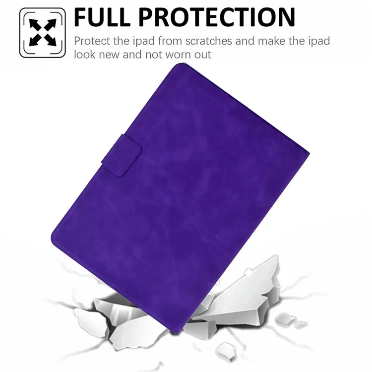 Tablet Hülle für iPad 9,7 Zoll (2018) / (2017) / Air 2 / Air (2013) PU Leder Hülle mit Kartenfächern - Lila