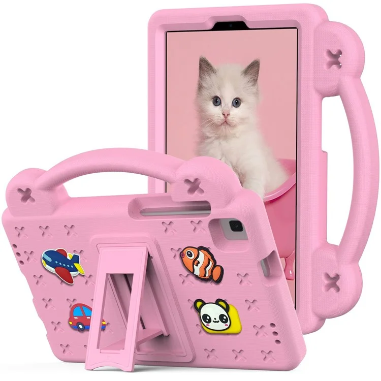 Per Samsung Galaxy Tab A7 Lite da 8,7 Pollici / Tab A 8.0 (2019) SM-T290 (Wi-Fi) / SM-T295 (LTE) Case di Protezione Anti-fall Copertina di Copertina EVA Affronta EVA Case Portatile Con Cavalletto - Rosa