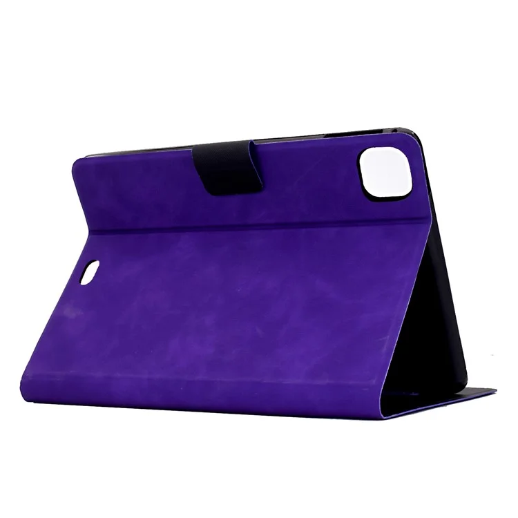 Funda para Tablet iPad Air 11 (2025) / (2024) / Air (2022) / (2020) / Pro 11 (2022) / (2021) / (2020) / (2018), Cubierta de Cuero PU con Ranuras para Tarjetas - Morado