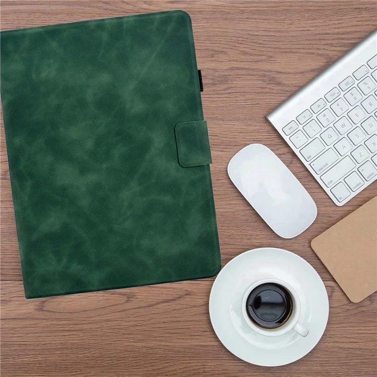 Funda para Tablet para iPad Air 11 (2025) / (2024) / Air (2022) / (2020) / Pro 11 (2022) / (2021) / (2020) / (2018), Cubierta de Piel de PU con Ranuras para Tarjetas - Verde