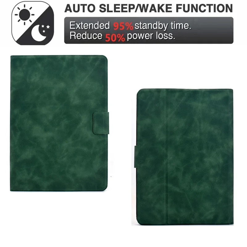 For Amazon Kindle 11th (2024) / 6" (2022) Case PU Leather Tablet Cover with Card Slots - Green
