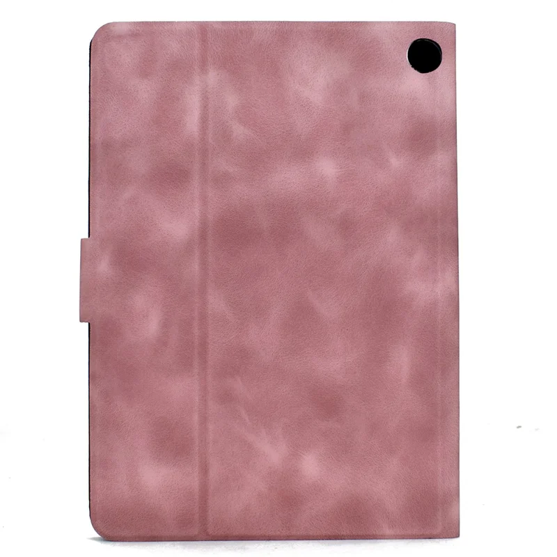 For Amazon Fire HD 8 (2022) / (2020) Case PU Leather Tablet Cover with Card Slots - Pink
