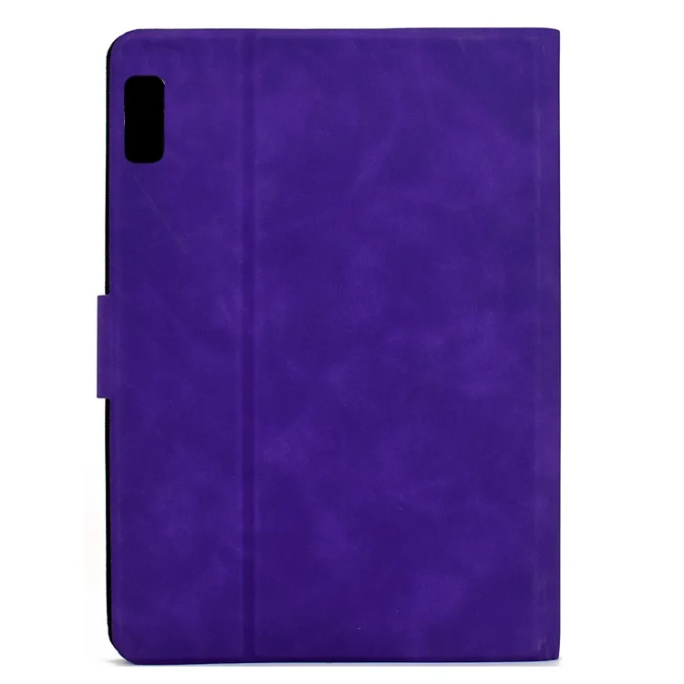 Étui en cuir PU pour Lenovo Tab P11 Gen 2 avec emplacements pour cartes - Violet