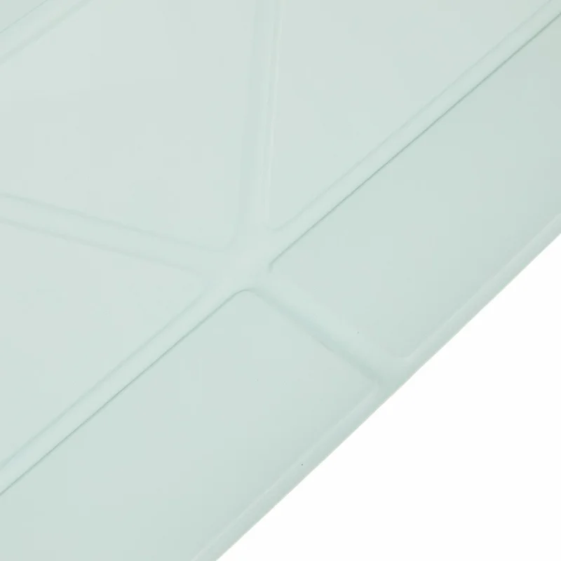 For Samsung Galaxy Tab S10 FE+ Case PU Leather Origami Stand Clear Tablet Cover - Light Green