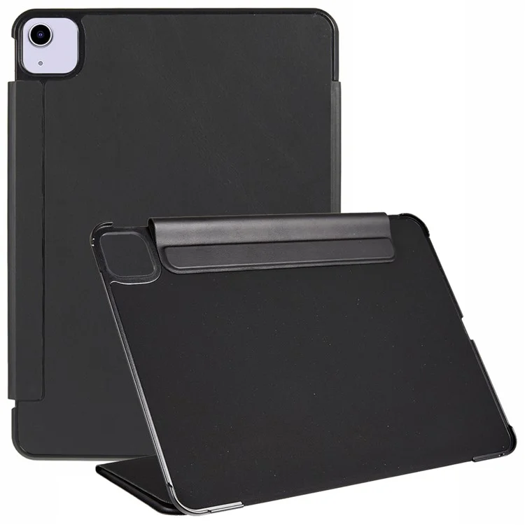 Étui pour tablette iPad Air 11 (2025) / (2024) / Air (2022) / (2020) / Pro 11 (2023) / (2022) / (2021) / (2020) Support en Y en Cuir Housse Mise en Veille/Réveil Automatique - Noir