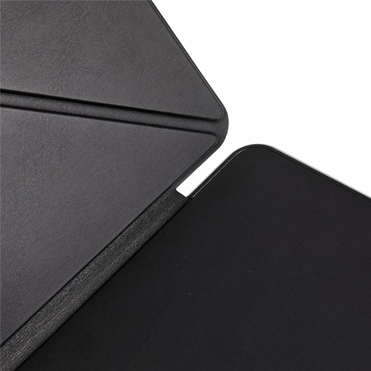 Étui pour tablette iPad Air 11 (2025) / (2024) / Air (2022) / (2020) / Pro 11 (2023) / (2022) / (2021) / (2020) Support en Y en Cuir Housse Mise en Veille/Réveil Automatique - Noir