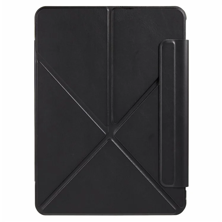 Étui pour tablette iPad Air 11 (2025) / (2024) / Air (2022) / (2020) / Pro 11 (2023) / (2022) / (2021) / (2020) Support en Y en Cuir Housse Mise en Veille/Réveil Automatique - Noir