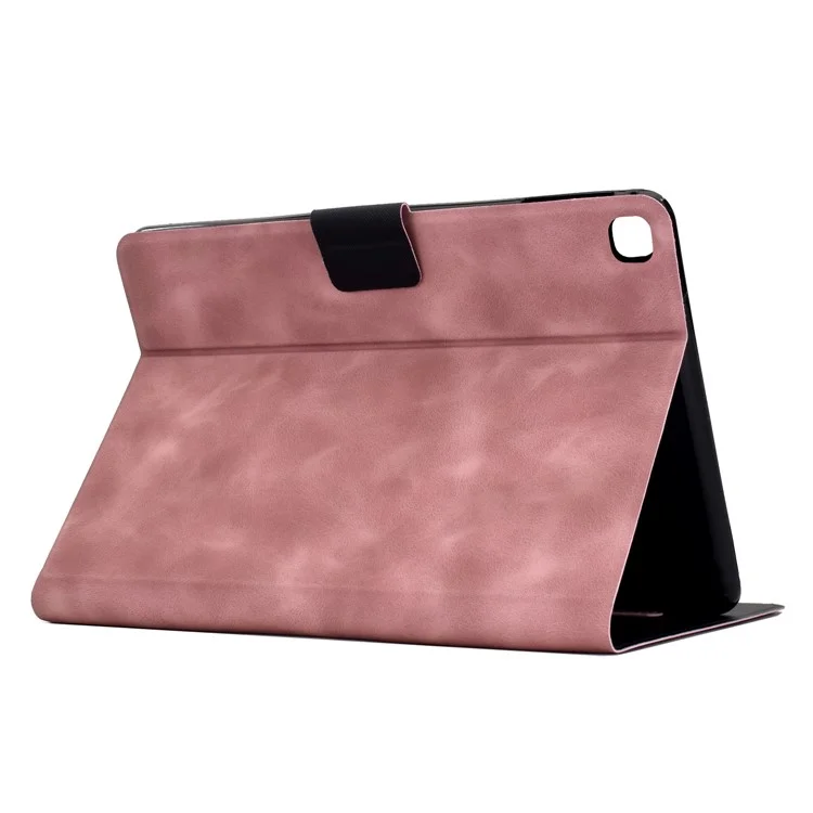 Étui pour tablette iPad 10,2 (2021) / (2020) / (2019) / Air 10,5 pouces (2019) / Pro 10,5 pouces (2017) Housse en cuir PU avec emplacements pour cartes - Rose